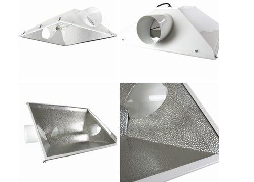 3XL 400W Hava Soğutmalı Reflektörler, 600W HPS MH Grow Işık Reflektörü Davlumbazlar Bahçecilik