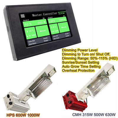 Nem Sensörleri 315W 0 10V Kontrol Cihazı CMH HPS İç Mekan Bitki Büyüme Aydınlatması