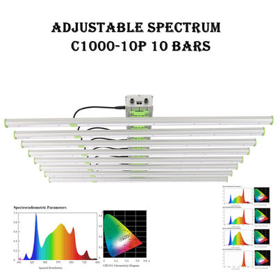 2500μMol 10 Bar EPAR 760nm Bitki LED Grow Işıkları 1000W SMD3030