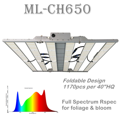 RikoLite 650W 1820umol/S 6 Bar Sera LED Grow Işıkları