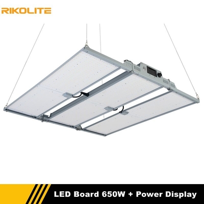 Rikolite Bahçıvanlık LED Grow Lights 650w Kuantum Panoları, Güç Göstergesi İşlevli